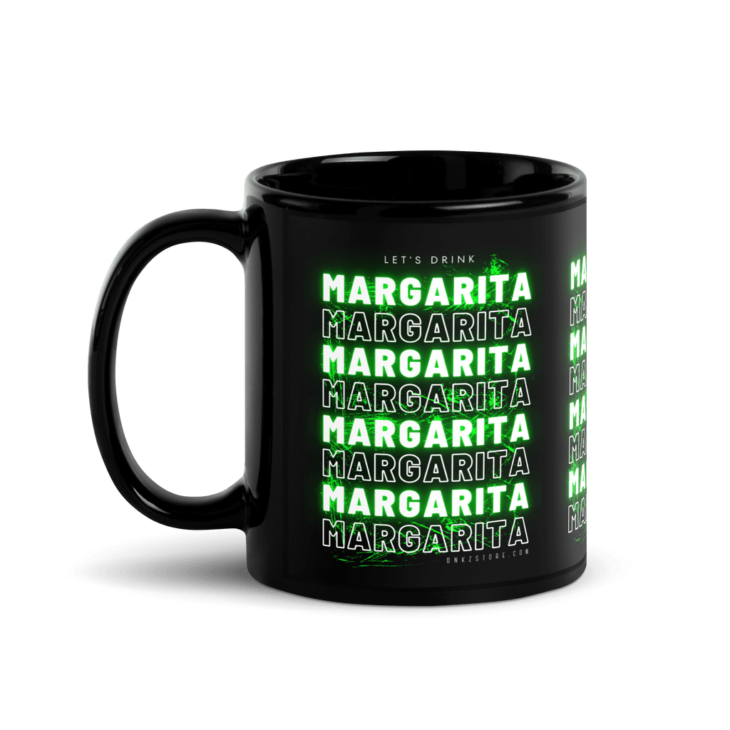 Mug Noir DNKZ Multiply "Margarita" — détail, mug cocktail bartender streetwear