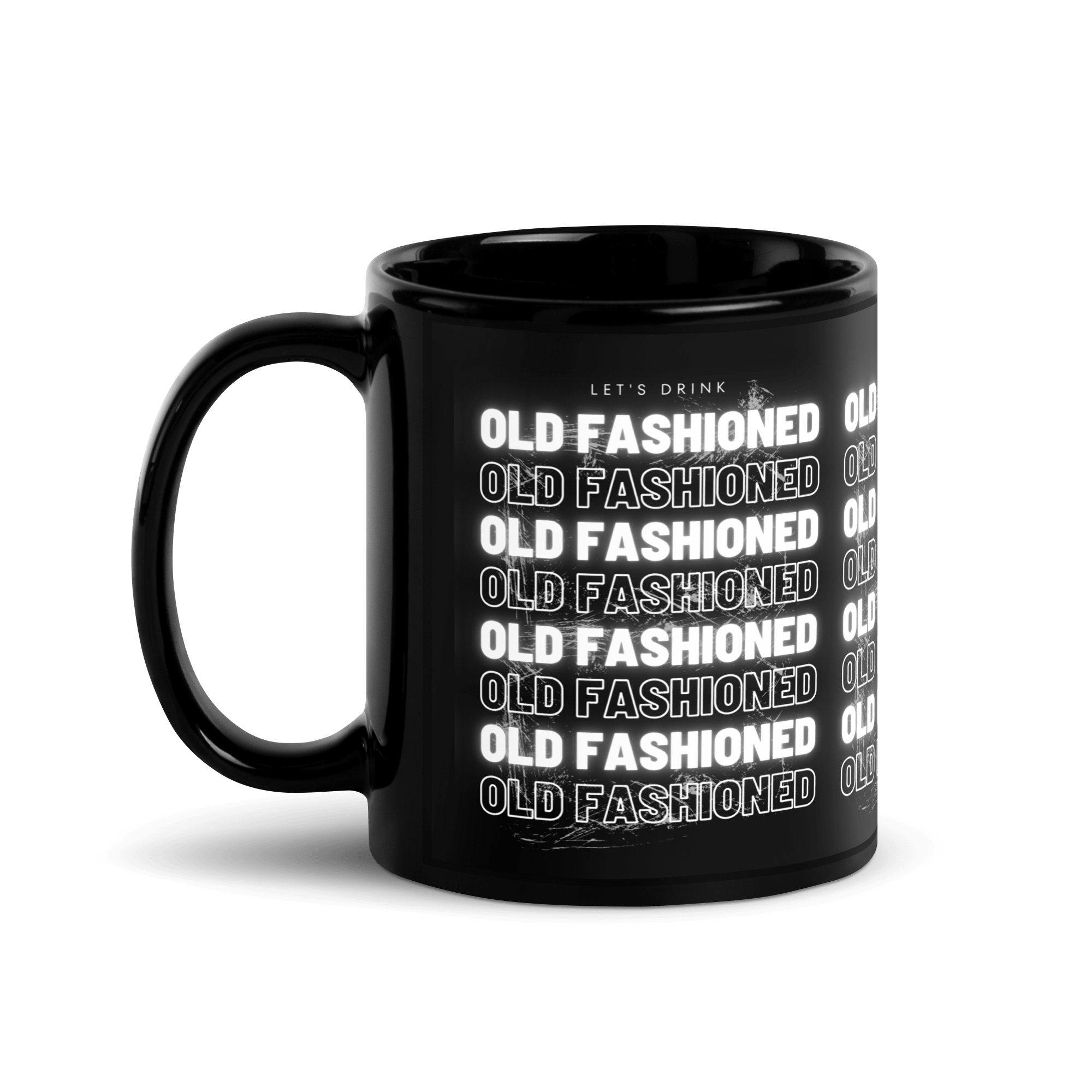 Mug noir DNKZ Multiply - "Old Fashioned" - DNKZSTORE - Drinkz Wear Online Store