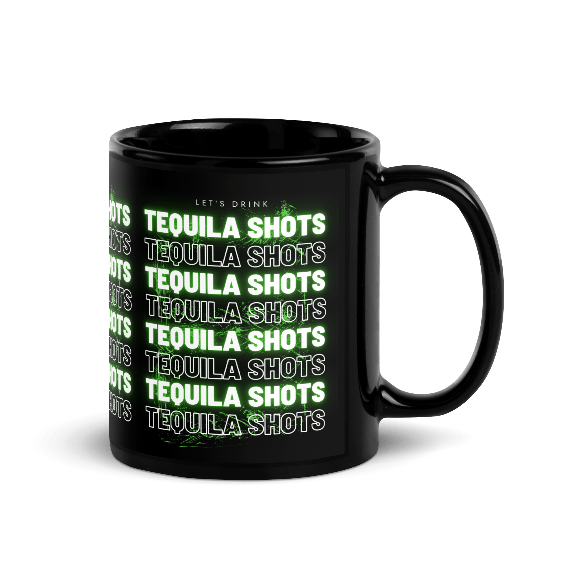Mug noir DNKZ Multiply - "Tequila Shots" - DNKZSTORE - Drinkz Wear Online Store
