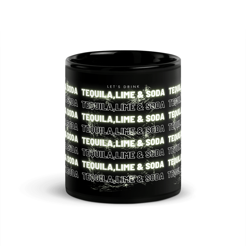Mug noir DNKZ Multiply - "Tequila,Lime & Soda" - DNKZSTORE - Drinkz Wear Online Store