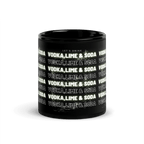 Mug noir DNKZ Multiply - "Vodka,Lime & Soda" - DNKZSTORE - Drinkz Wear Online Store