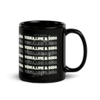 Mug noir DNKZ Multiply - "Vodka,Lime & Soda" - DNKZSTORE - Drinkz Wear Online Store