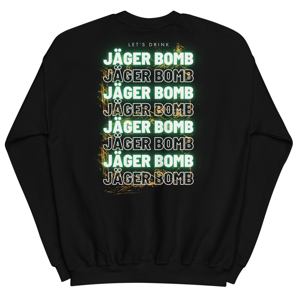 Sweatshirt DNKZ Multiply "Jäger Bomb" — face, sweat col rond bartender cocktail streetwear
