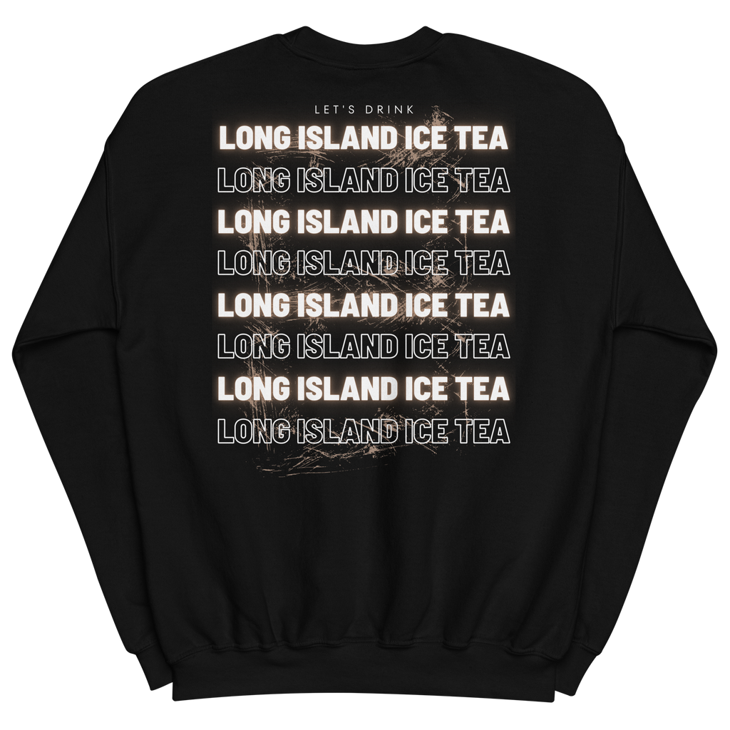 Sweatshirt DNKZ Multiply "Long Island Ice Tea" — face, sweat col rond bartender cocktail streetwear