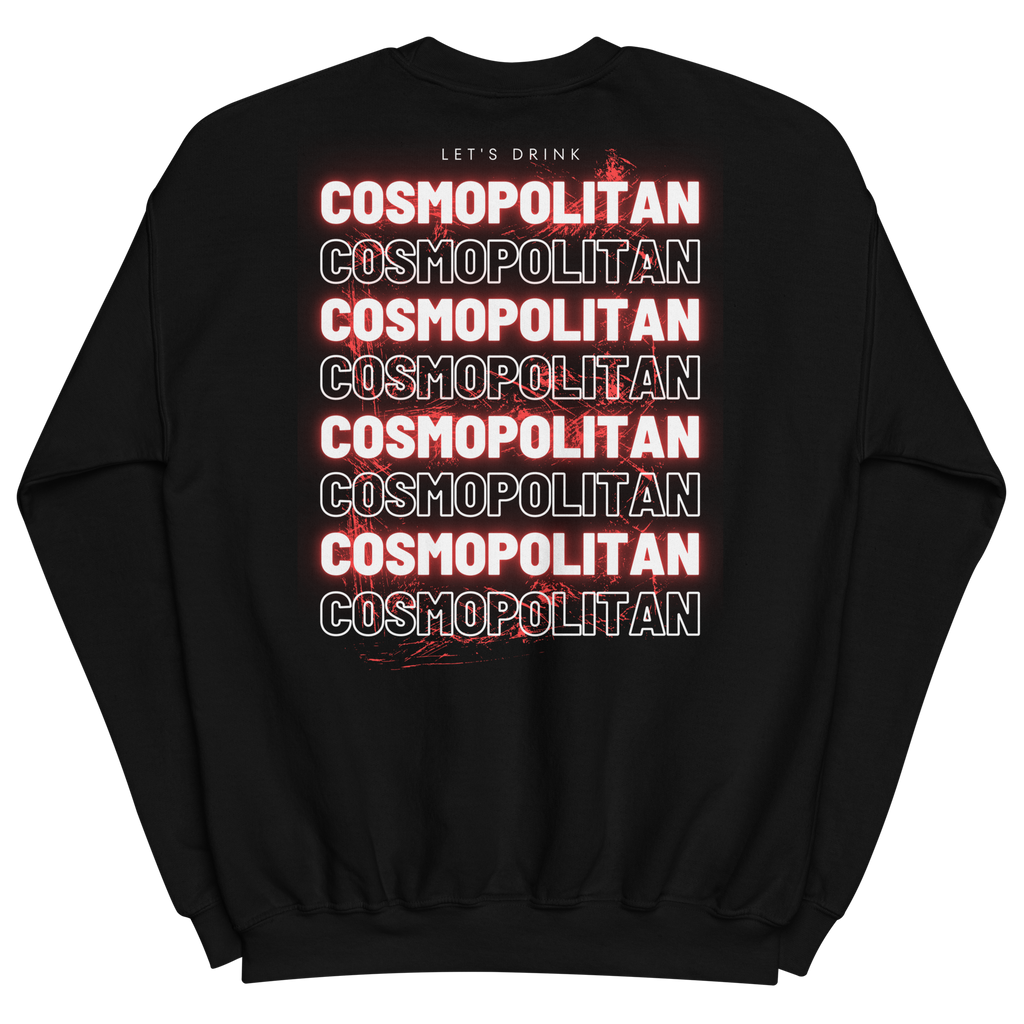 Sweatshirt DNKZ Multiply "Cosmopolitan" — face, sweat col rond bartender cocktail streetwear