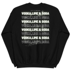 Sweatshirt DNKZ Multiply "Vodka Lime & Soda" — face, sweat col rond bartender cocktail streetwear