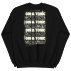 Sweatshirt DNKZ Multiply "Gin & Tonic" — face, sweat col rond bartender cocktail streetwear