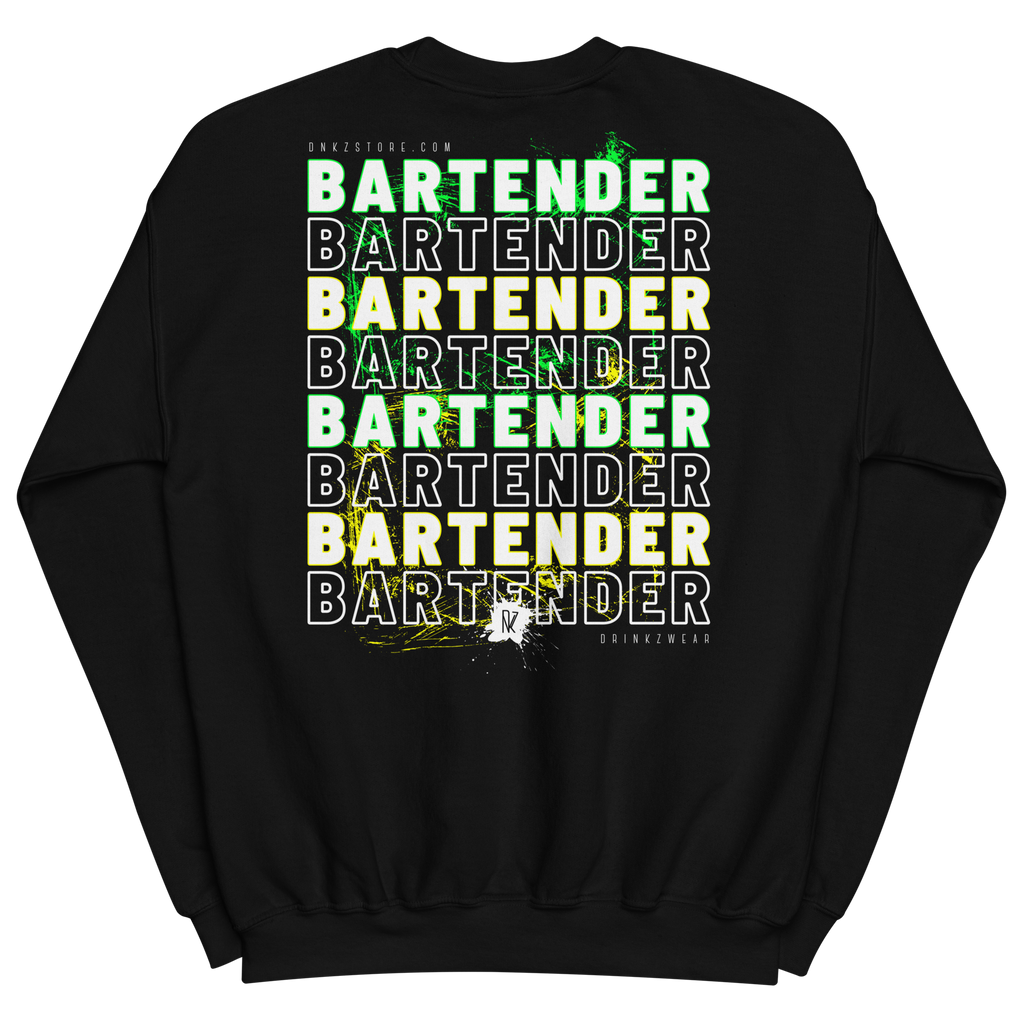 Sweatshirt DNKZ Crew Bartender - "Green & Yellow"
