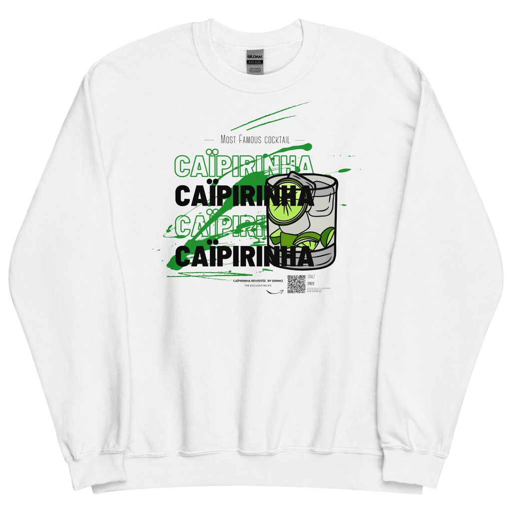 Sweatshirt DNKZ Most Famous Cocktails "Caïpirinha" — dos, sweatshirt barman barmaid France