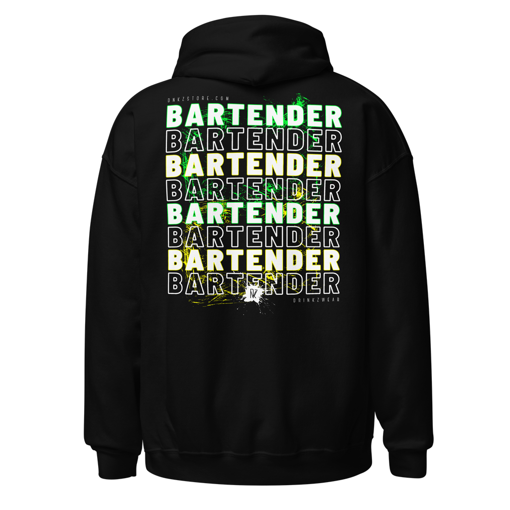 Hoodie DNKZ Crew Bartender - "Green & Yellow"