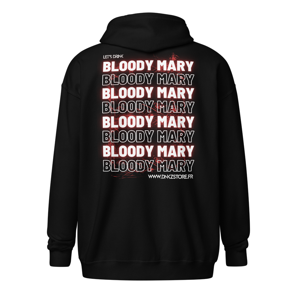 Veste Zippée DNKZ Multiply "Bloody Mary" — face, veste cocktail bloody mary bartender streetwear