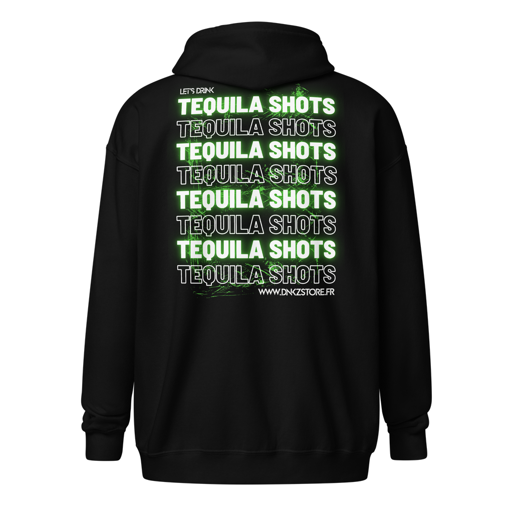 Veste Zippée DNKZ Multiply "Tequila Shots" — face, veste cocktail tequila shots bartender streetwear