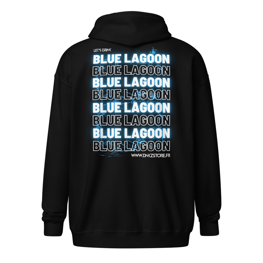 Veste Zippée DNKZ Multiply "Blue Lagoon" — face, veste cocktail bartender streetwear