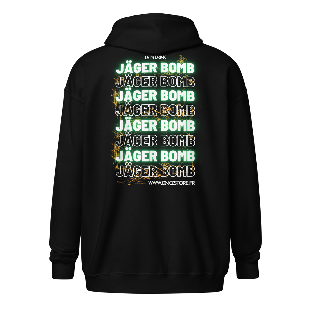 Veste Zippée DNKZ Multiply "Jäger Bomb" — face, veste cocktail bartender streetwear