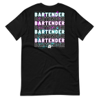 T-shirt DNKZ Crew Bartender "Blue & Purple" — face, tshirt barman barmaid bartender streetwear