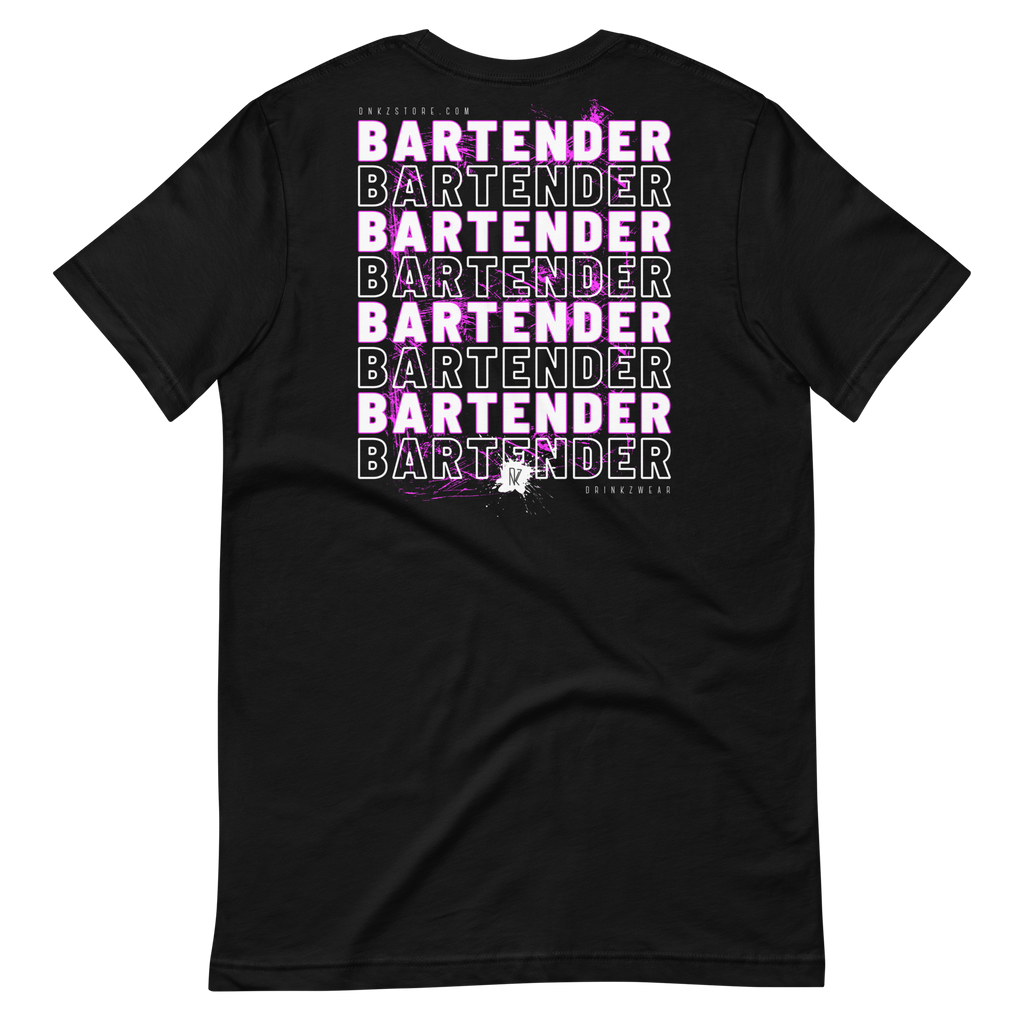 T-shirt DNKZ Crew Bartender "Purple" — face, tshirt barman barmaid bartender streetwear