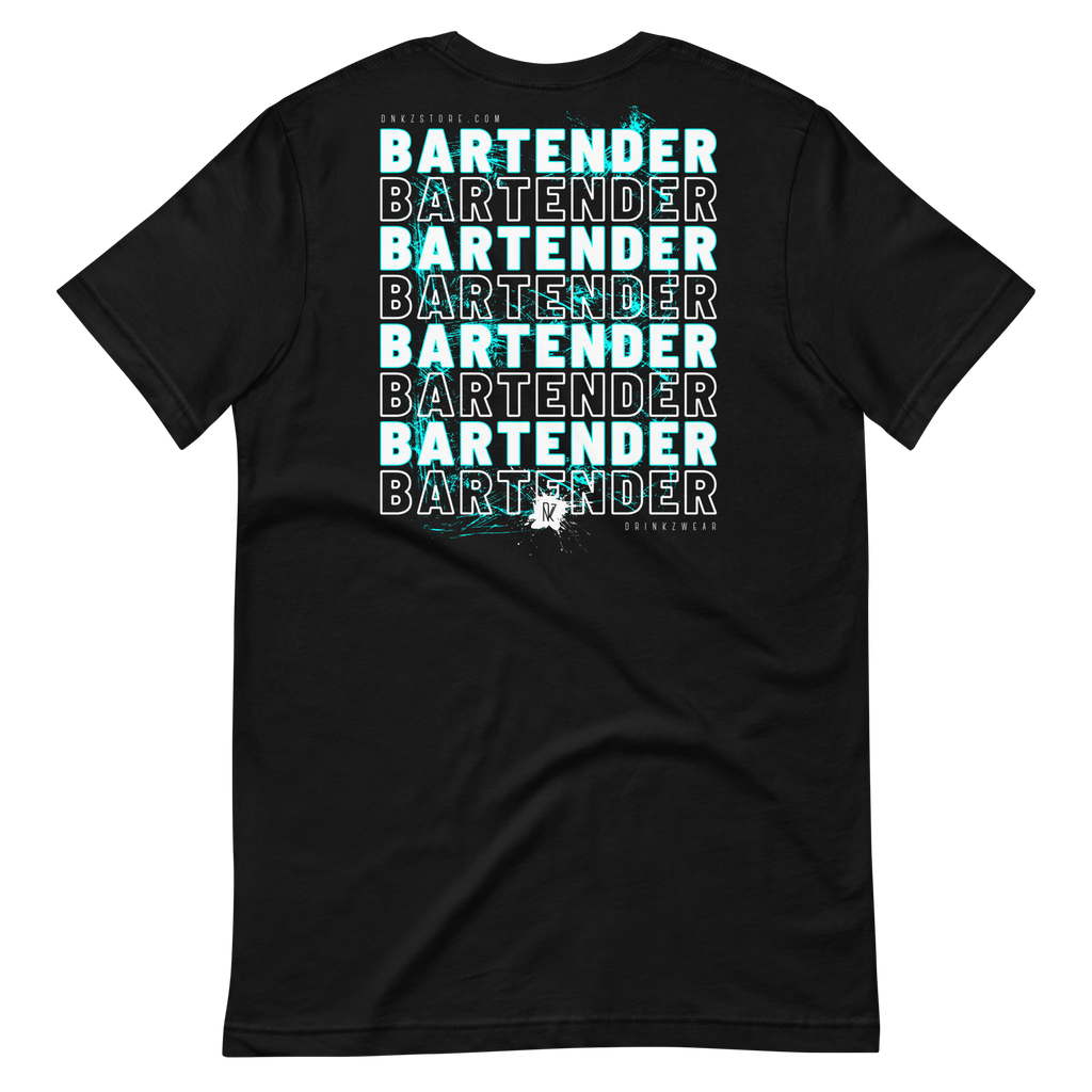 T-shirt DNKZ Crew Bartender "Blue" — face, tshirt barman barmaid bartender streetwear
