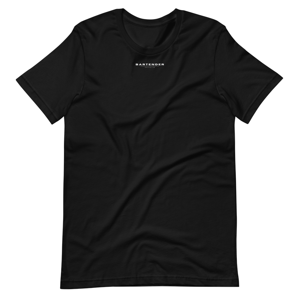 T-shirt DNKZ Crew Bartender White — face, t-shirt blanc bartender streetwear DNKZ