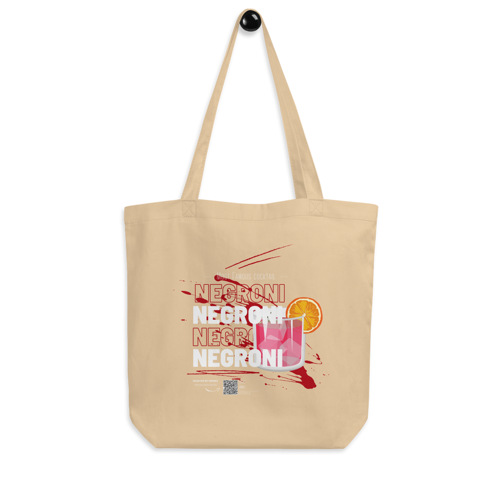 Tote Bag DNKZ Most Famous Cocktails "Negroni" — sac barman barmaid France