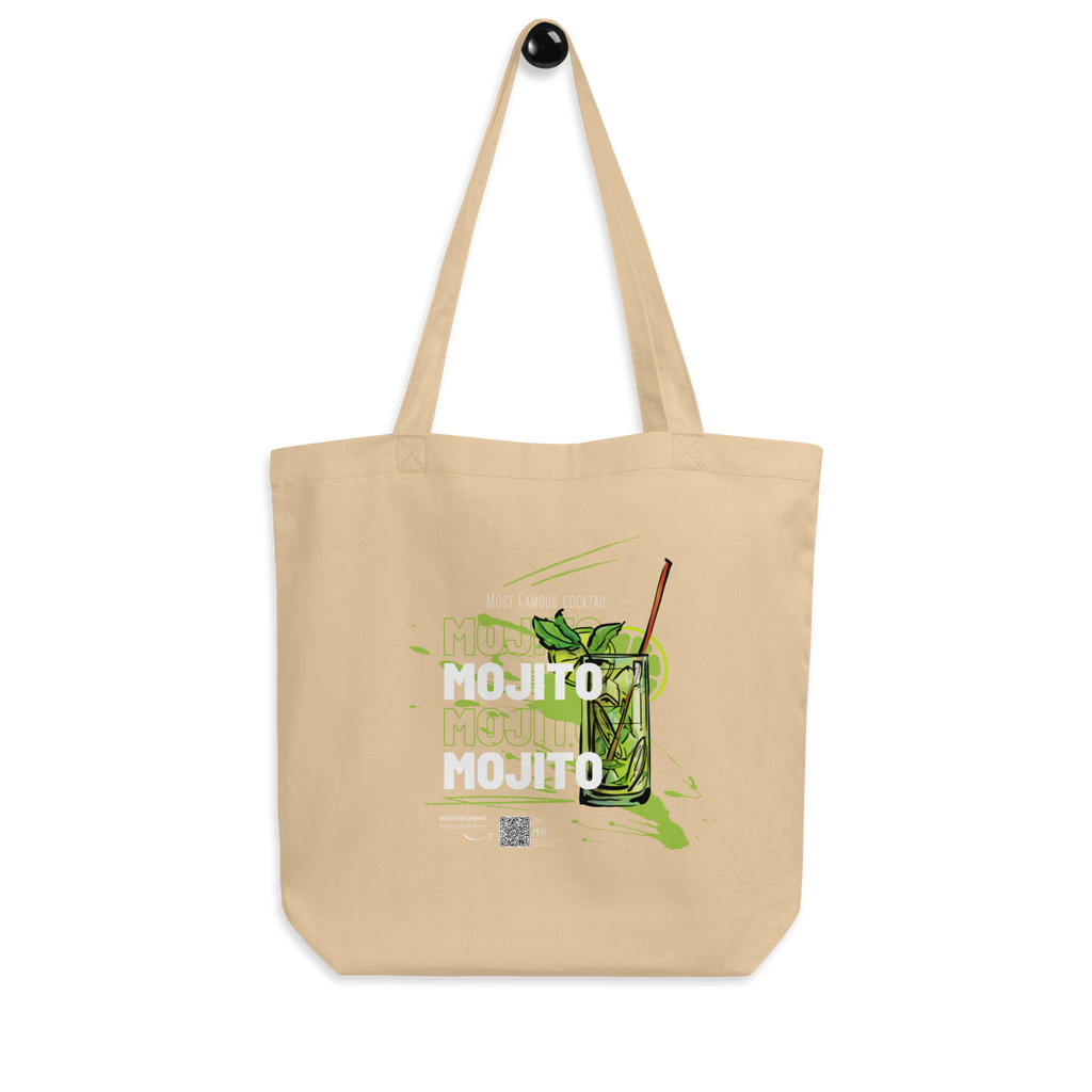 Tote Bag DNKZ Most Famous Cocktails "Mojito" — accessoire barman barmaid France