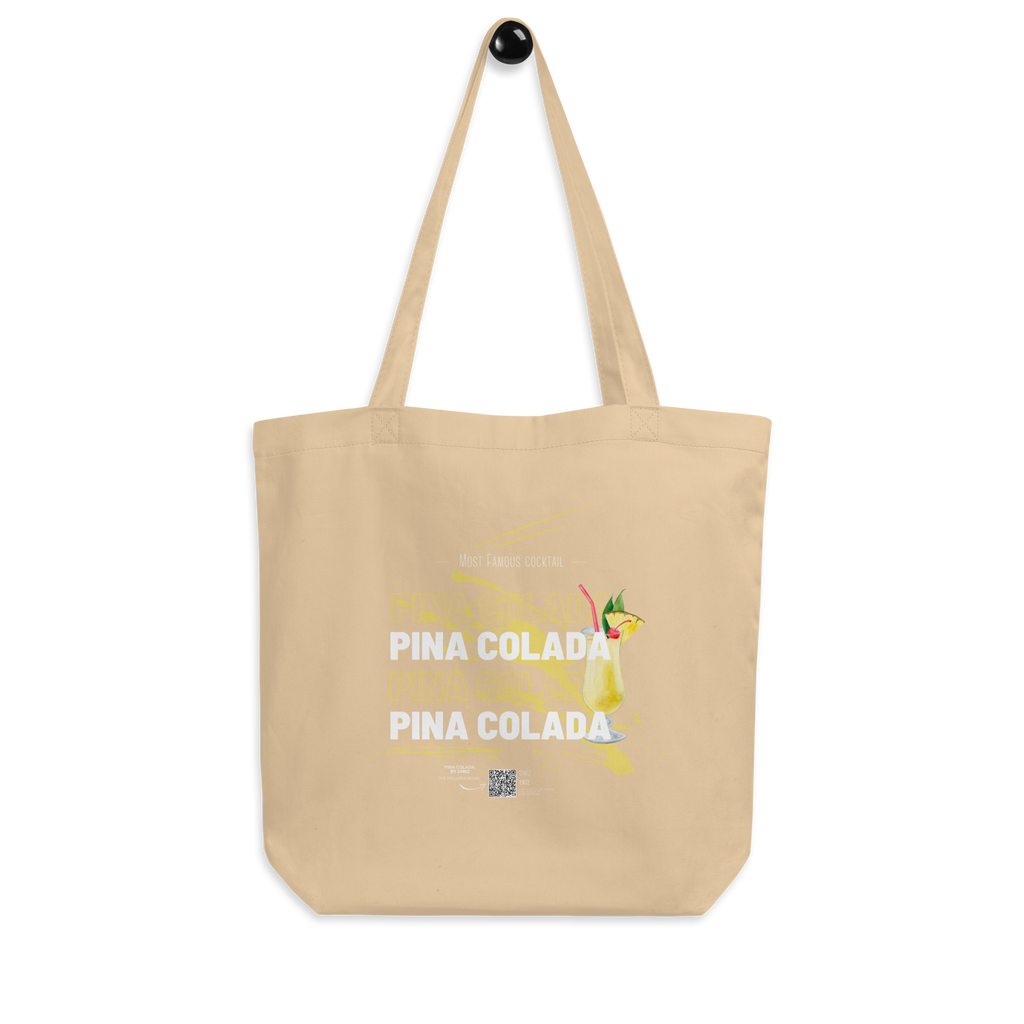 Tote Bag DNKZ Most Famous Cocktails "Pina Colada" — accessoire barman barmaid France