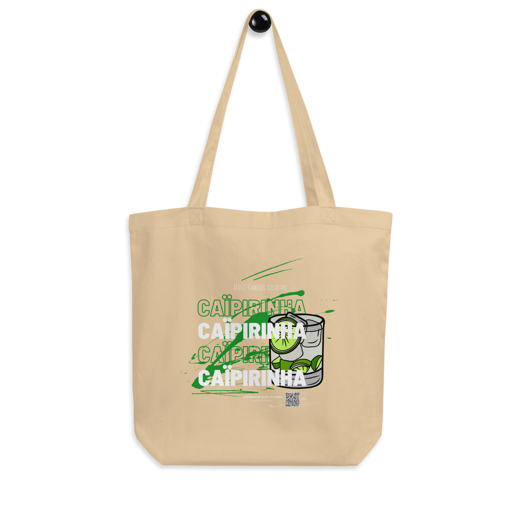 Tote Bag DNKZ Most Famous Cocktails "Caïpirinha" — accessoire barman barmaid France