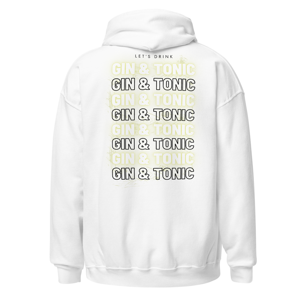 Hoodie DNKZ "Gin & Tonic" — sweat à capuche barman barmaid cocktail gin tonic streetwear