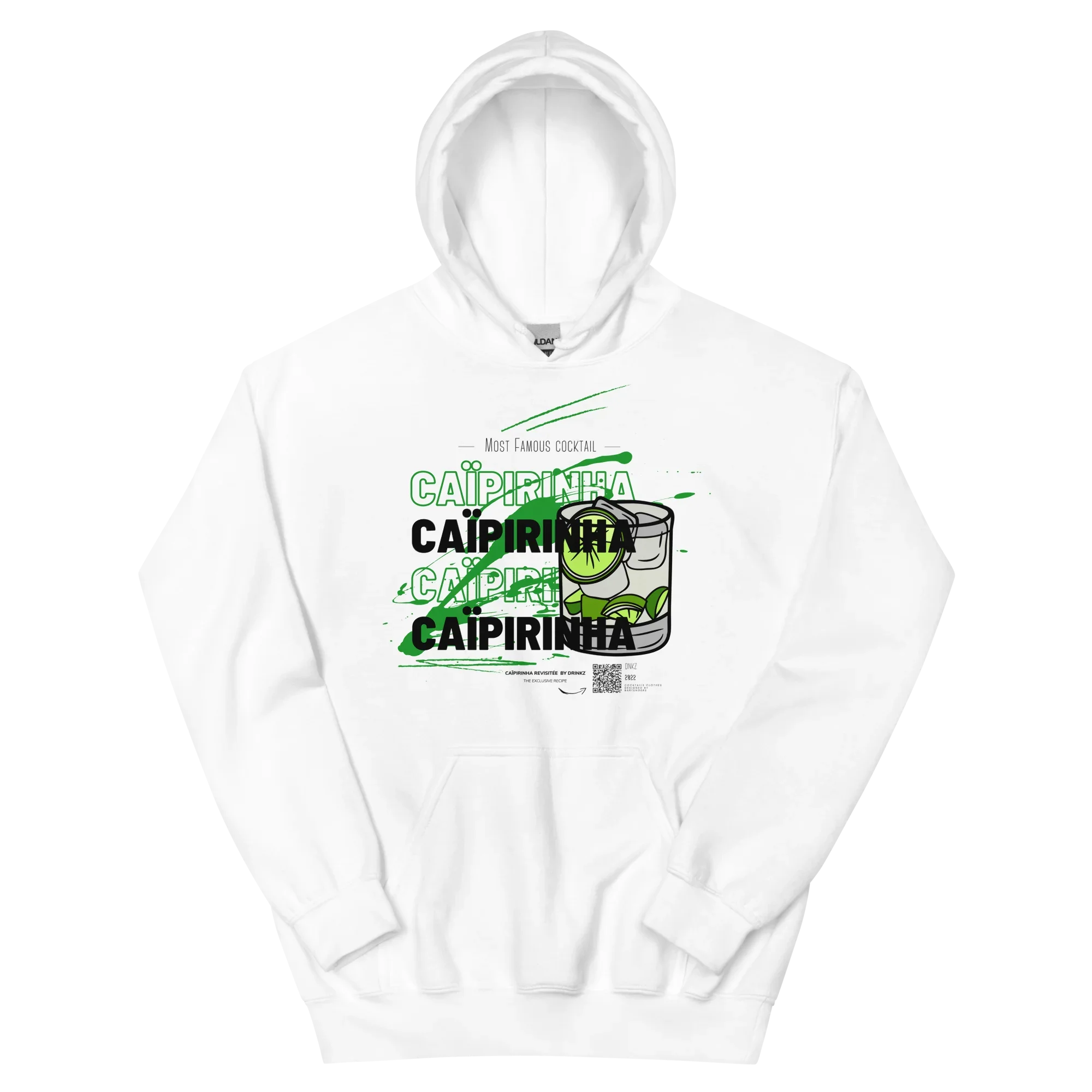 Hoodie DNKZ Most Famous Cocktails "Caïpirinha" — vêtement barman barmaid France